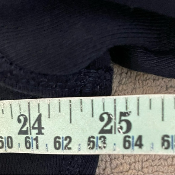 Tommy Hilfiger Navy Drop Shoulder Boxy Cut  Sweatshirt with White Logo - Picture 10 of 12